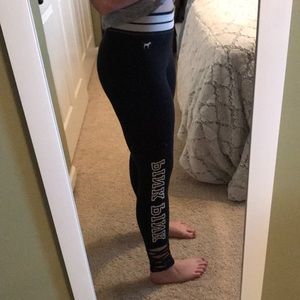 Black Pink Victoria Secret Leggings
